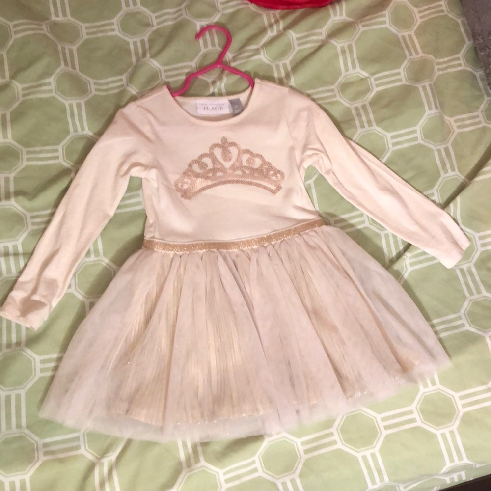 Beige toddler dress